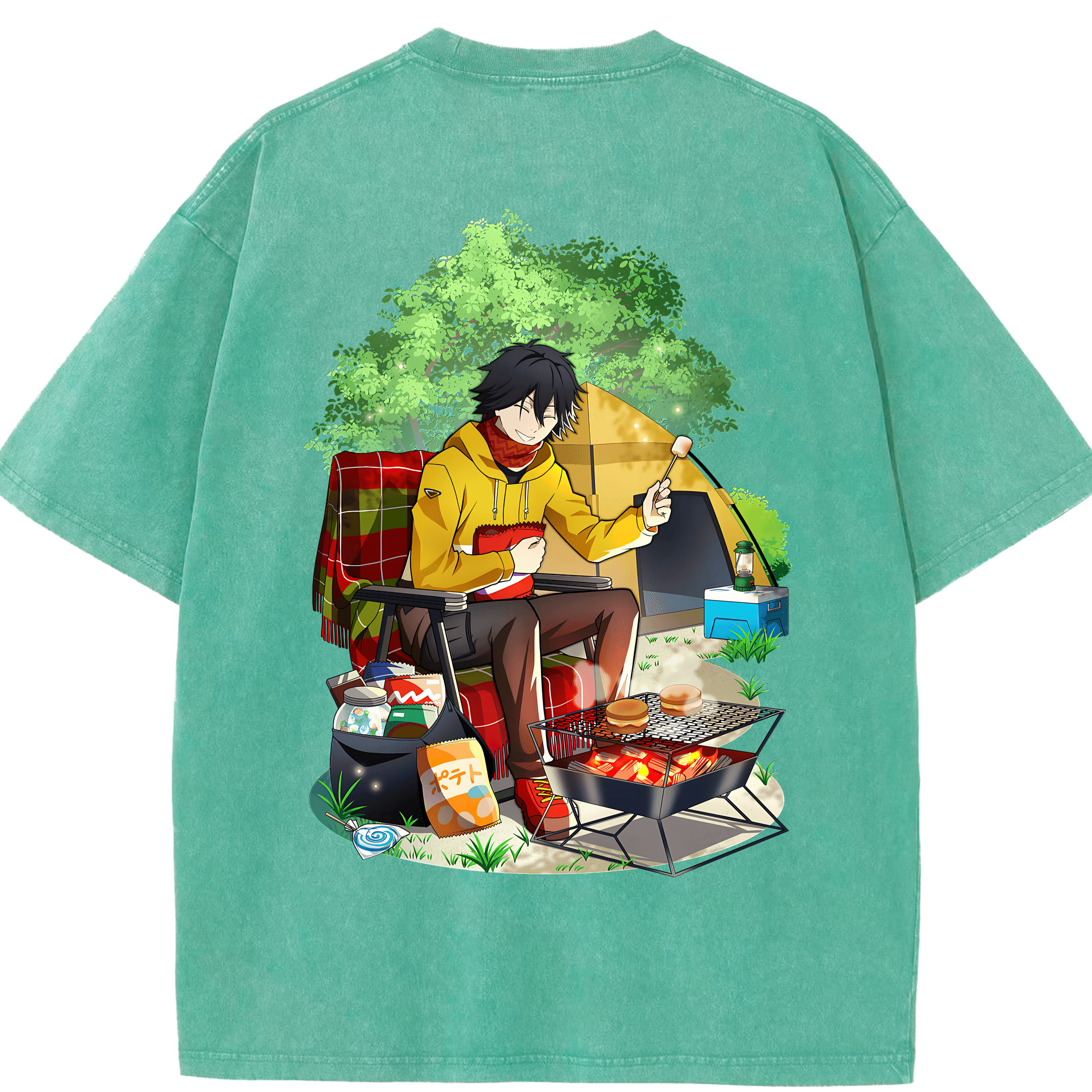 （画像用） 文豪ストレイドッグス Bungo Stray Dogs 綿100% ヴィンテージ風 半袖Tシャツ（背面プリント）